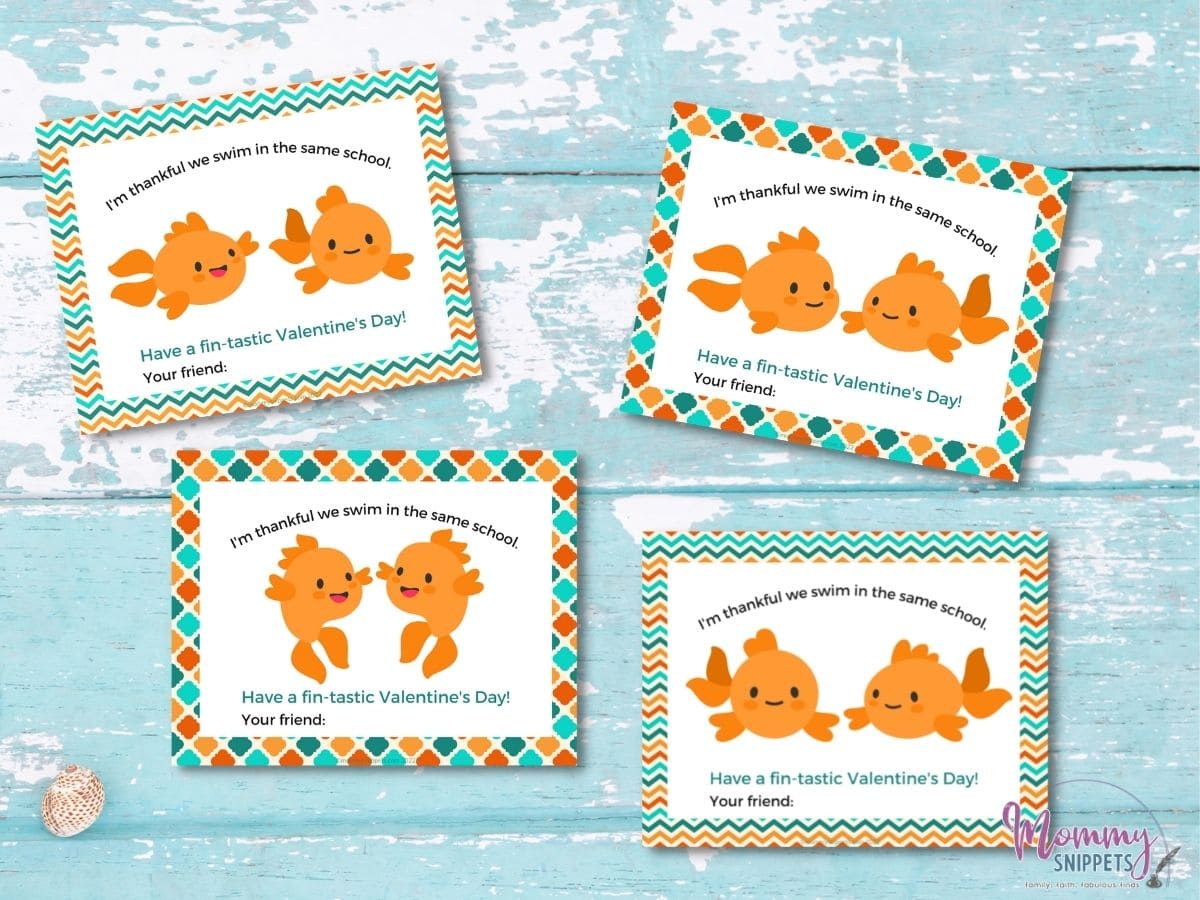 goldfish valentine cards