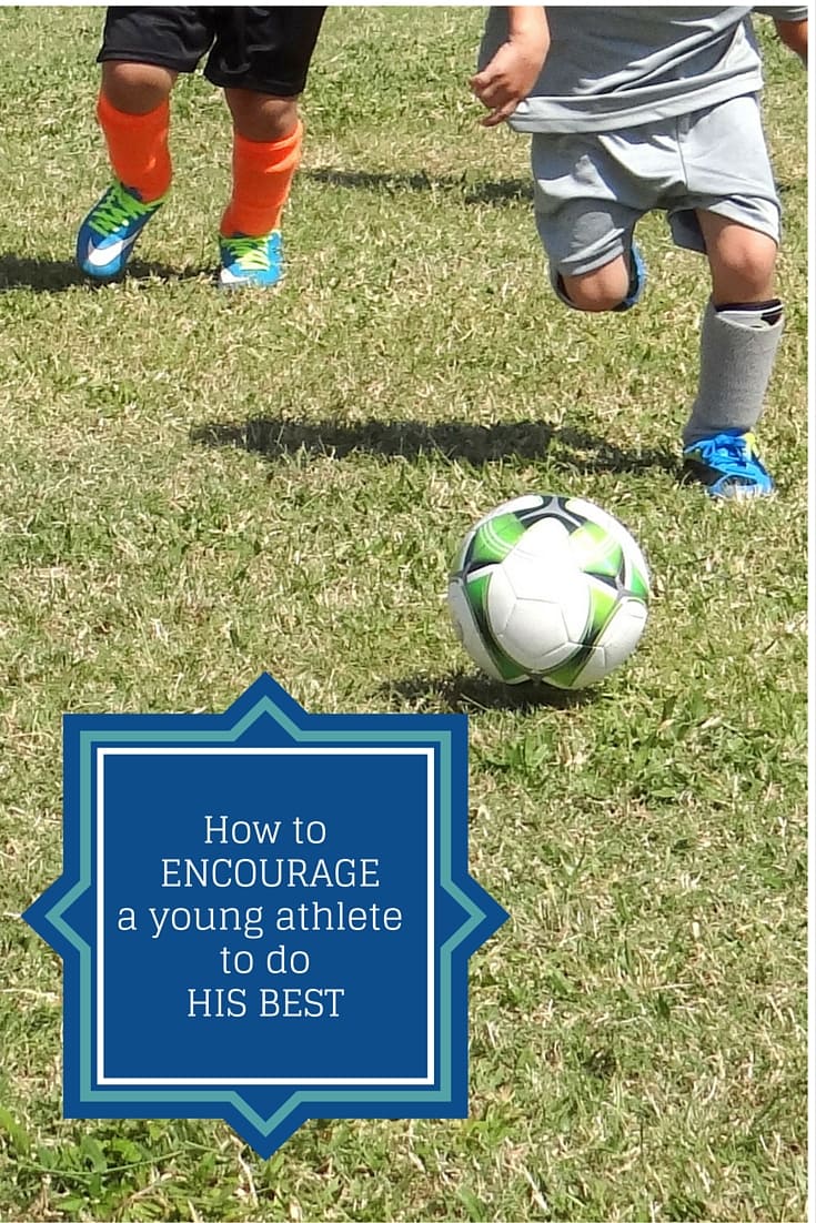 How to encourage a young athlete to do his best