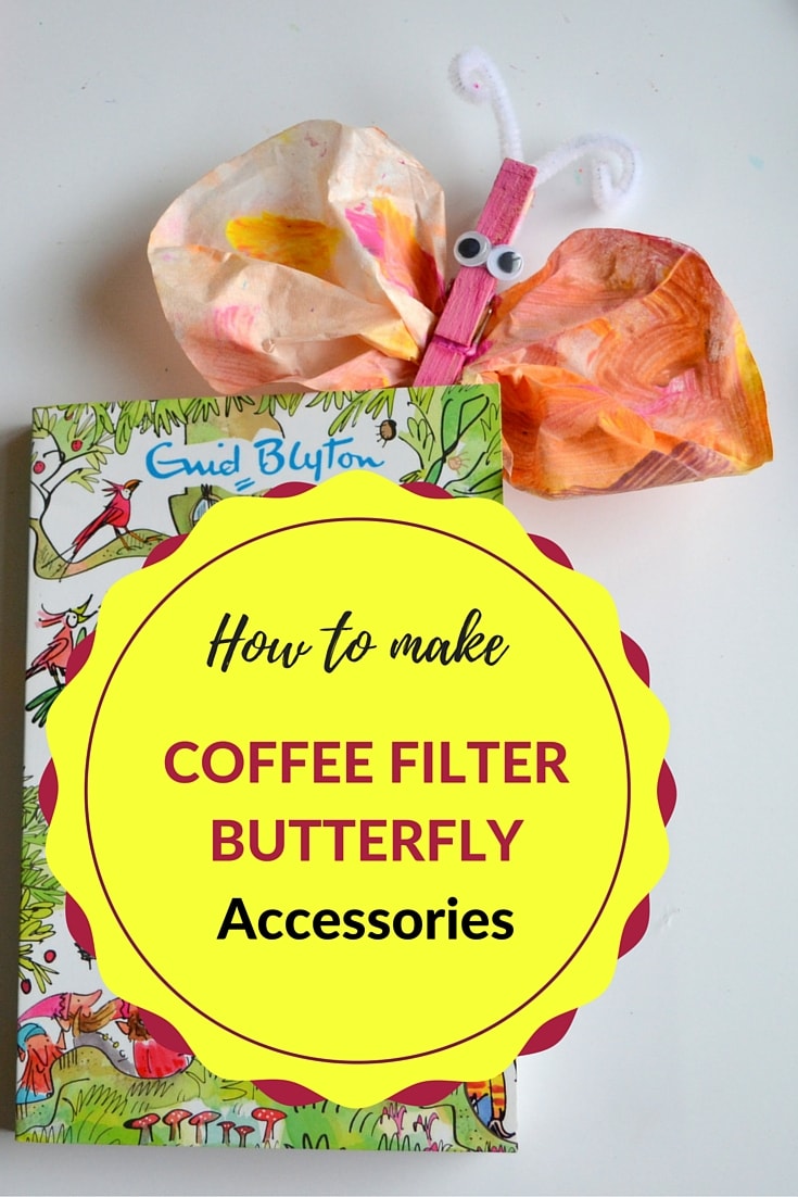 Learn to make this sweet coffee filter butterfly craft that can easily be used on fridge magnets, bookmarks, or home accessories!