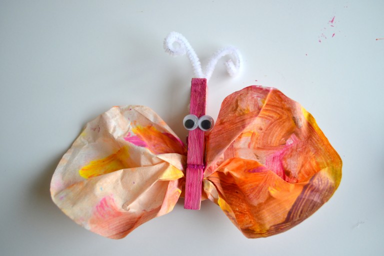 An Easy Coffee Filter Butterfly Craft Tutorial