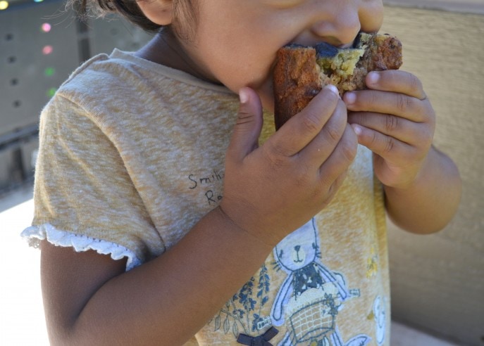 How to make Blueberry Oat Crumb Bread- MommySnippets.com #Sponsored #CookingWithGerber (18)