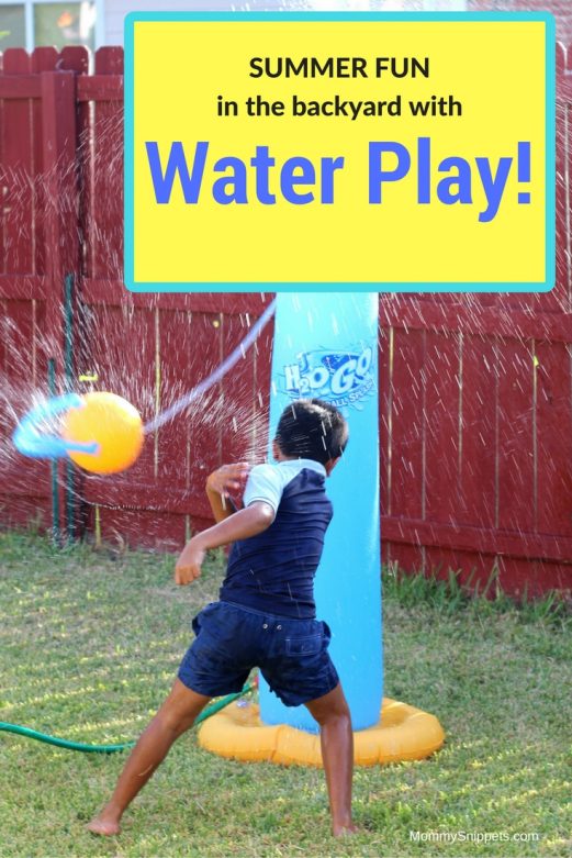 Summer fun with water play in your backyard- MommySnippets.com