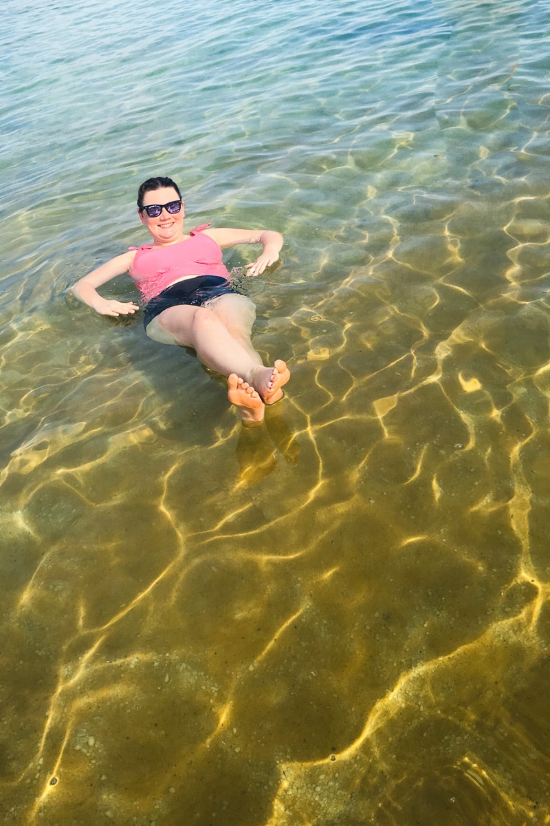 Swimming in the Dead Sea