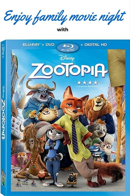 Enjoy family movie night with Zootopia- MommySnippets.com 