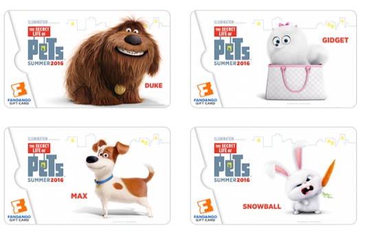 The Secret Life of Pets Fandango collectible gift cards {+ Giveaway}