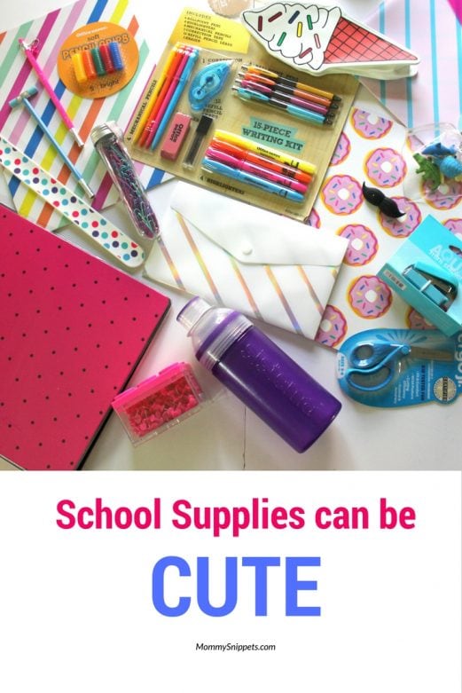 School Supplies Can Be Cute- MommySnippets.com (ad)