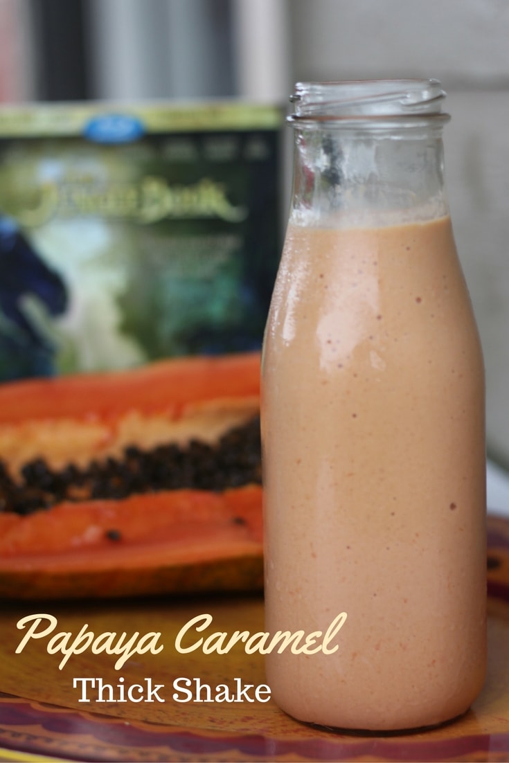 Watch The Jungle Book and enjoy a Papaya Caramel Thick Shake