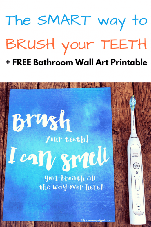 I just found a smart way to brush my teeth! (+ FREE Printable) - MommySnippets.com #BrushingEvolvedBBB #CollectiveBias #Sponsored 