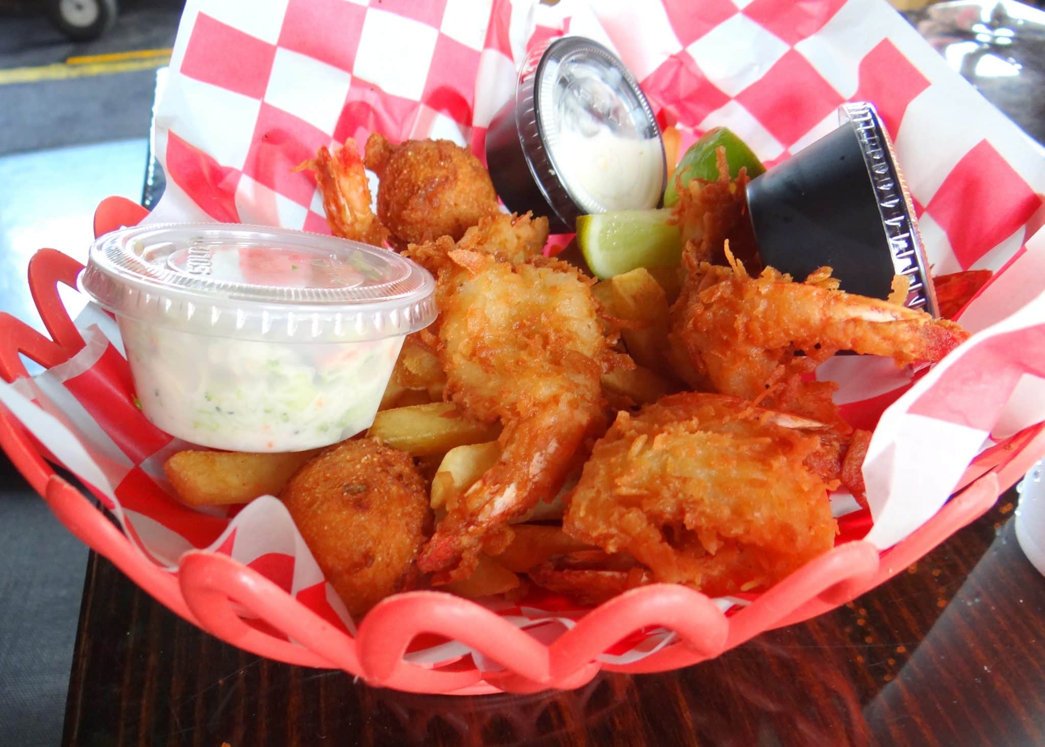 shrimp basket at Pier 19