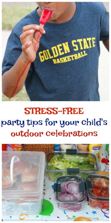 How to host a stress-free party for your child outdoors #StoredBrilliantly #ad