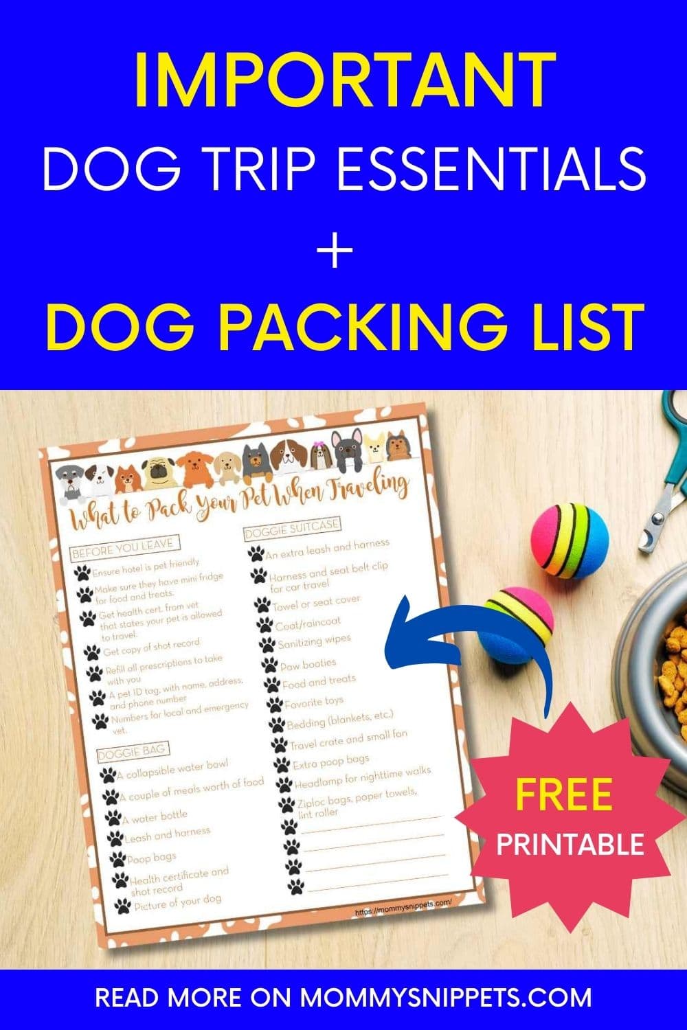 best dog travel accessories + dog packing list