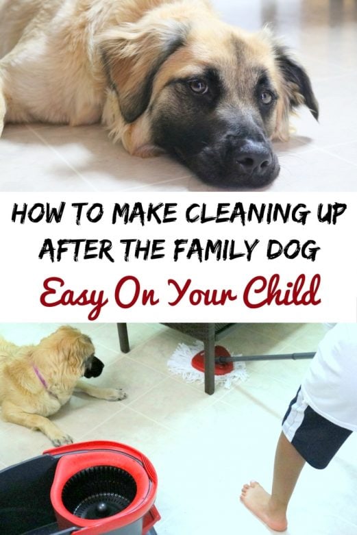 How to make cleaning up after the family dog easy on your child- MommySnippets.com #OCedarClean #Sponsored