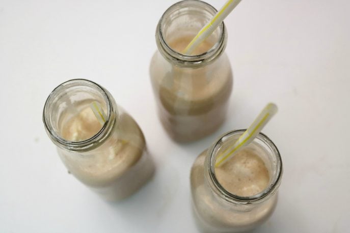 Start the day right with a Peanut Butter Banana Smoothie