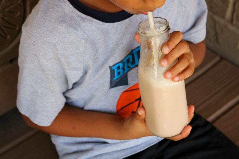 Start the day right with a Peanut Butter Banana Smoothie