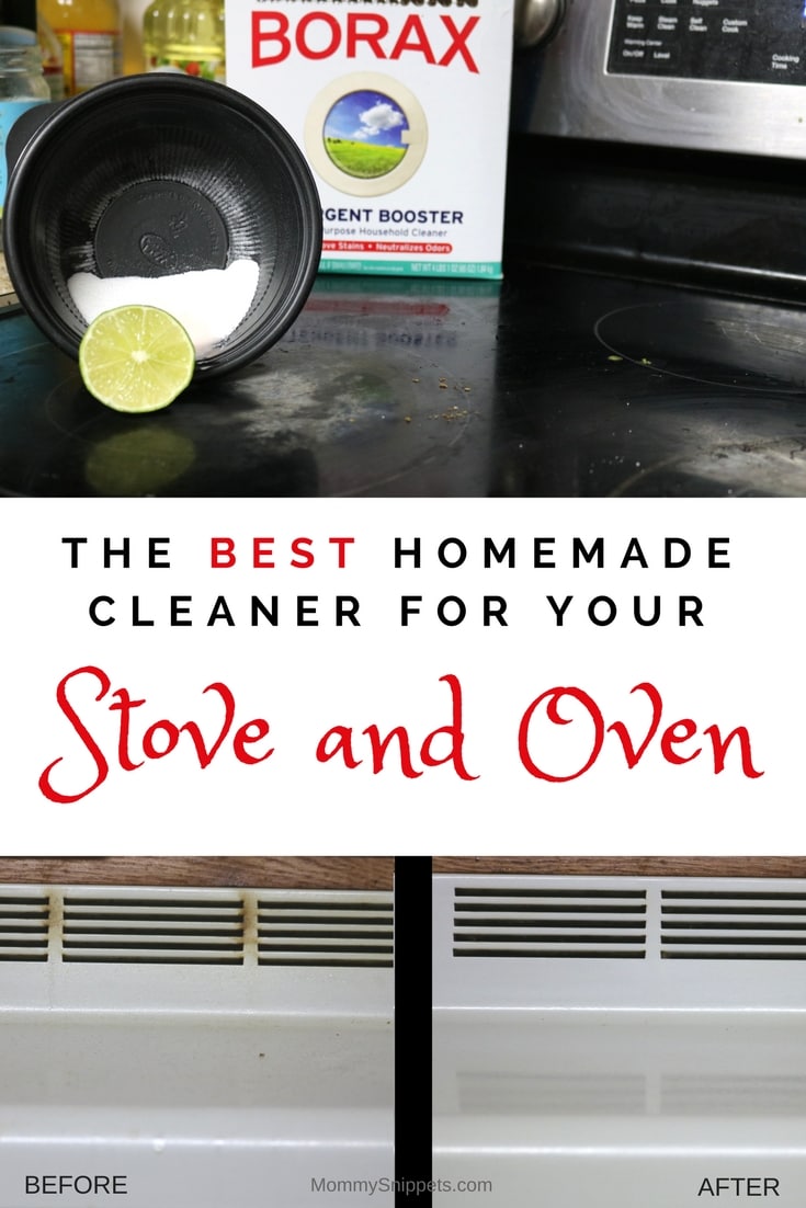 The best homemade cleaner your stove and oven will ever need - MommySnippets.com #BoostWithBorax #ad #CollectiveBias