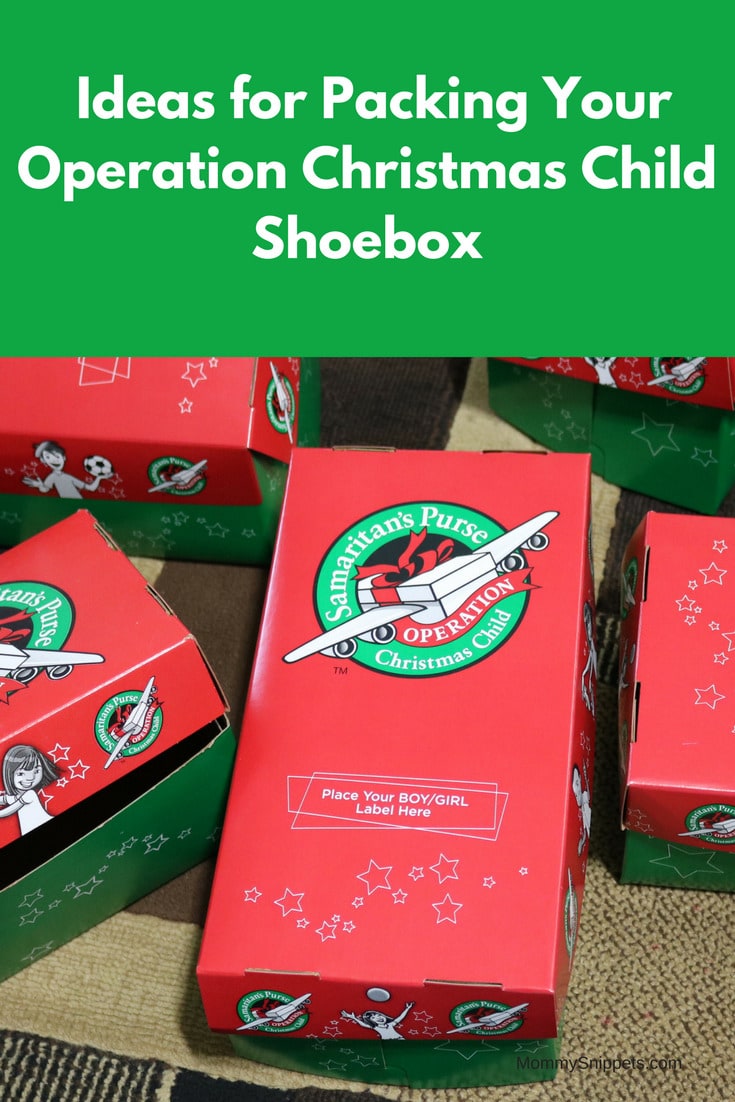 Printable Checklist: Ideas for Packing Your Operation Christmas Child Shoebox -MommySnippets.com