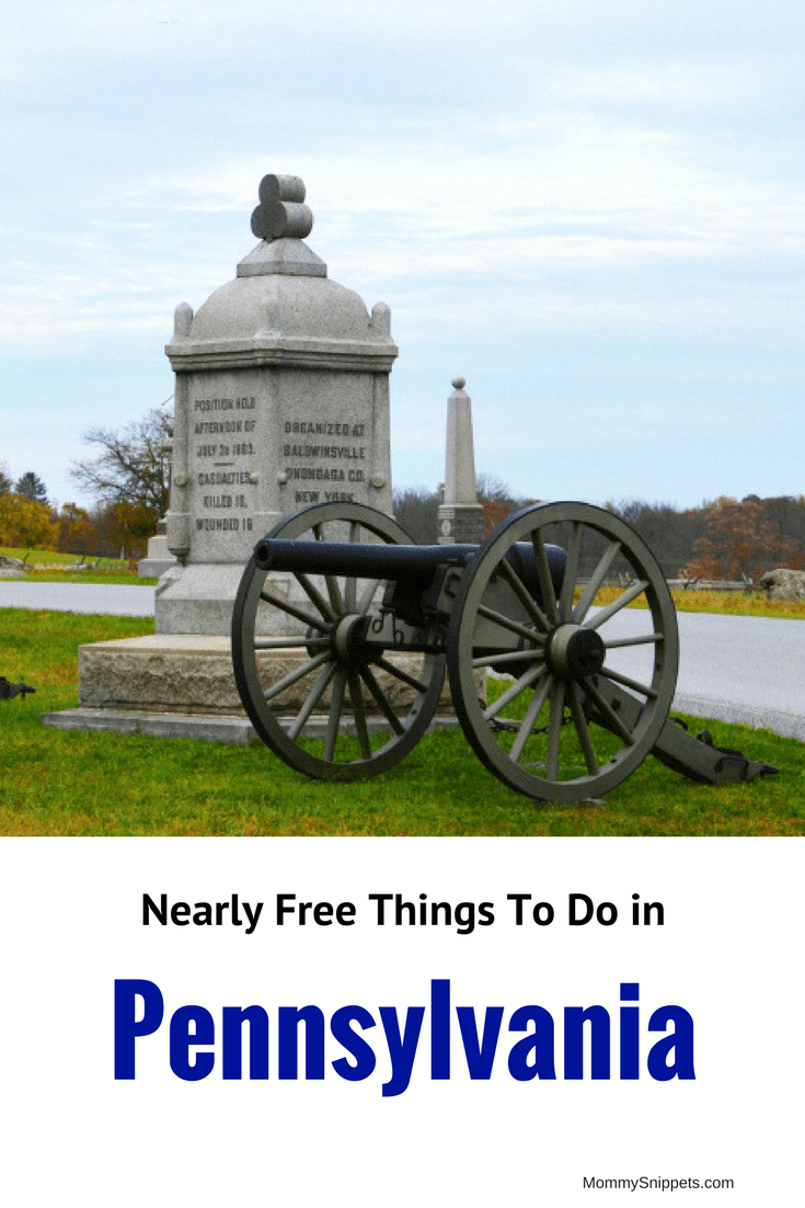 Nearly Free Things To Do in Pennsylvania- MommySnippets.com