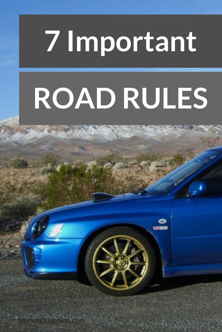 Remember these 7 Road Rules to Avoid An Accident- MommySnippets.com