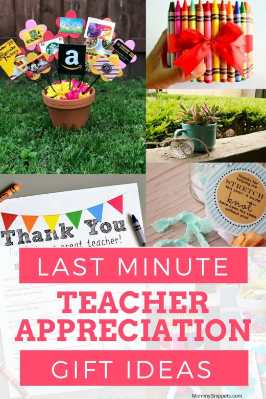 Last Minute Gift Ideas For Teacher Appreciation Week