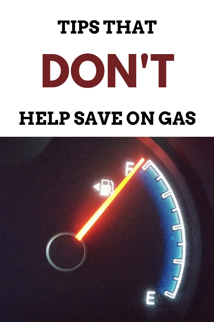 Tips that DON'T help save on gas!-MommySnippets.com