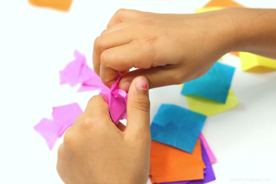 An Easy to Make Stained Glass Cross Craft Using Tissue Paper