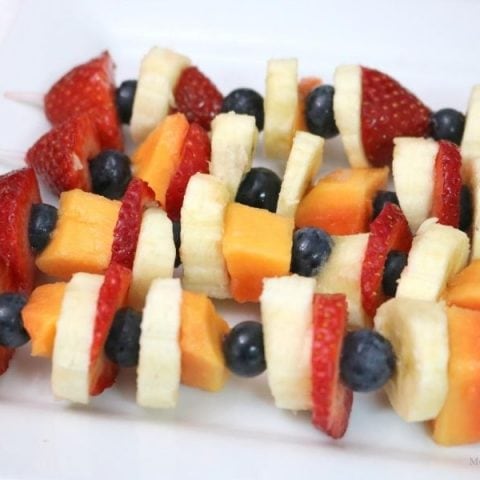 Rocket Fruit Kebabs