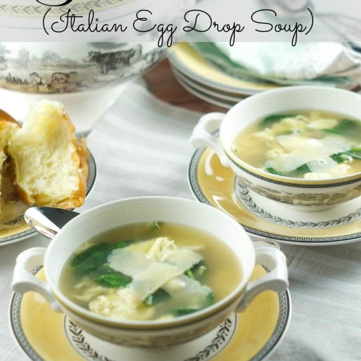 Image for La Stracciatella Soup (Italian Egg Drop Soup)