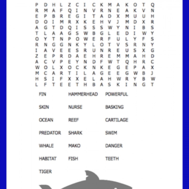 Image for Shark Word Find Puzzle