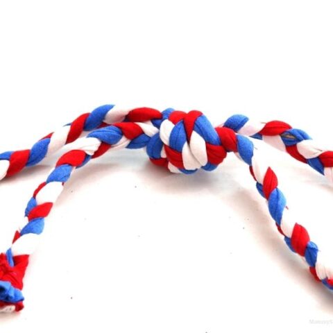 Easy Patriotic DIY Dog Tug Toy Tutorial