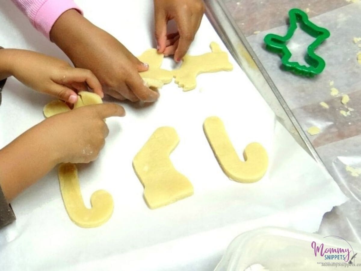 Holiday baking with kids- Kids making Christmas Cookies 