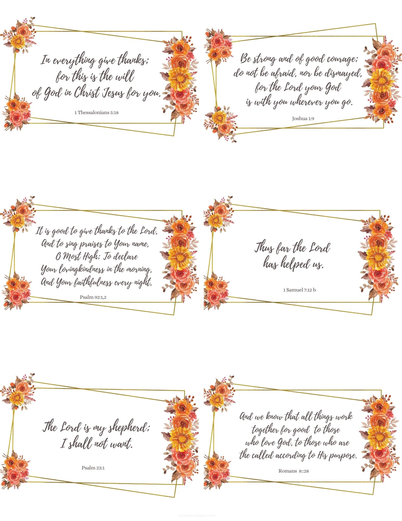 Bible verse cards to help you be grateful