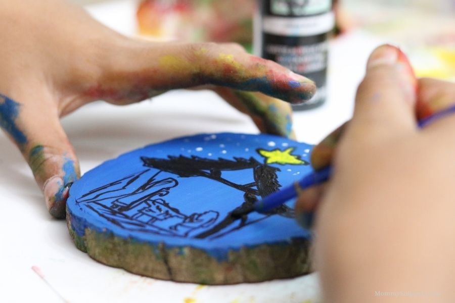 Christmas Silhouette Painted Rocks: Printable Designs