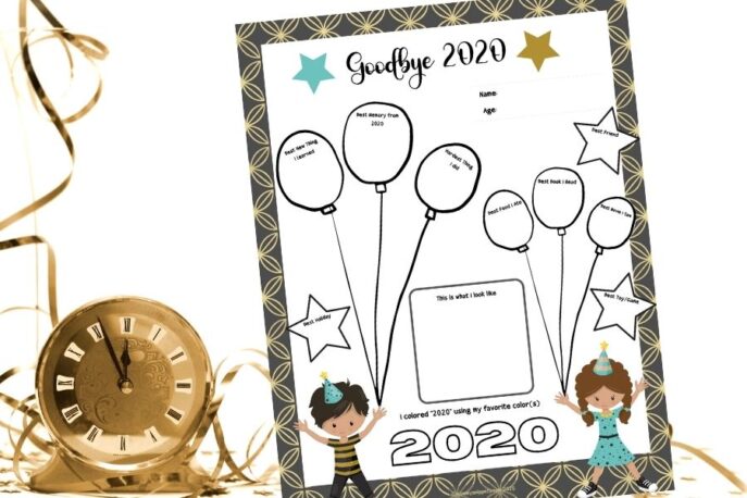 Free Printable New Year's Eve Activity for Kids - Mommy Snippets