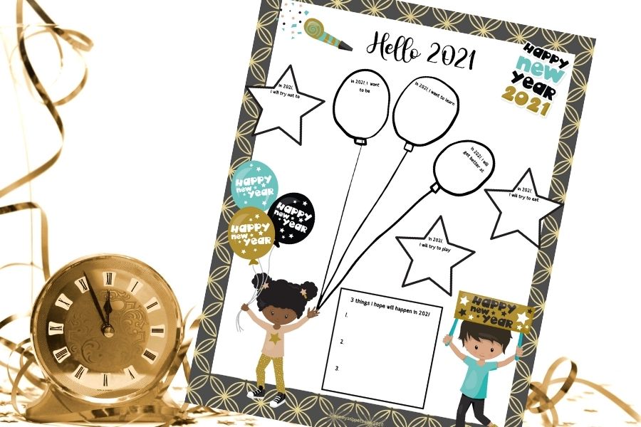 Free Printable New Year&#039;s Eve Activity for Kids - Mommy Snippets