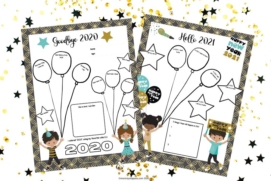 Free Printable New Year&#039;s Eve Activity for Kids - Mommy Snippets