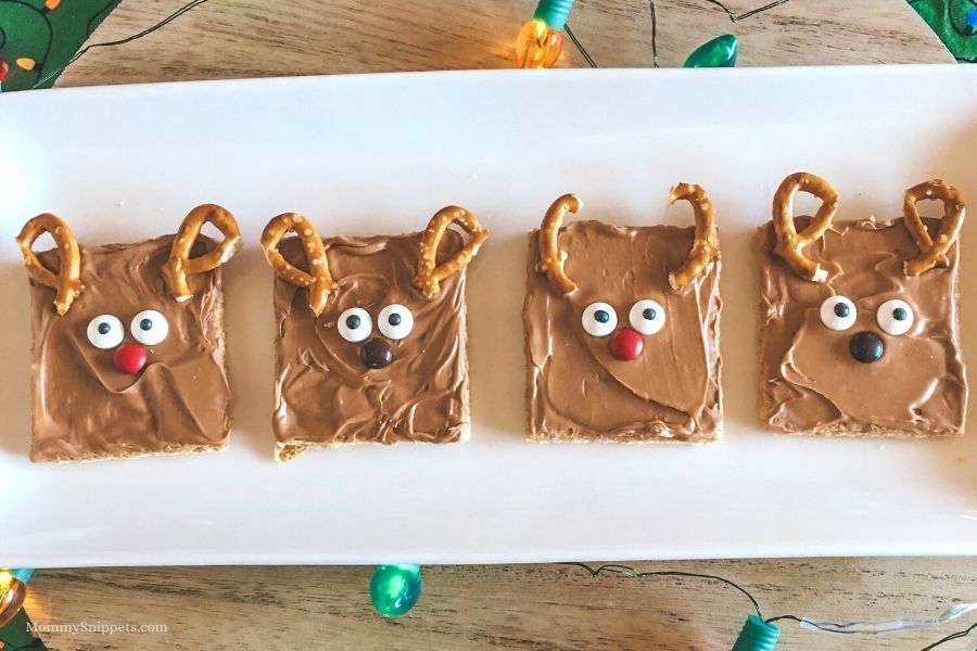 Easy No Bake Christmas Reindeer Treats