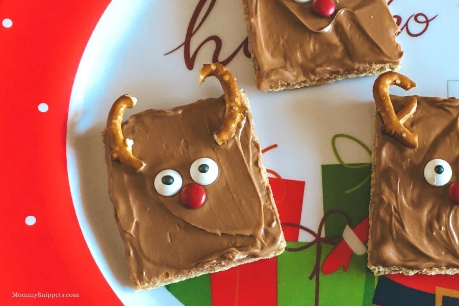 Easy No Bake Christmas Reindeer Treats