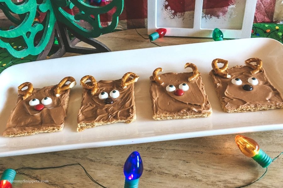 Easy No Bake Christmas Reindeer Treats