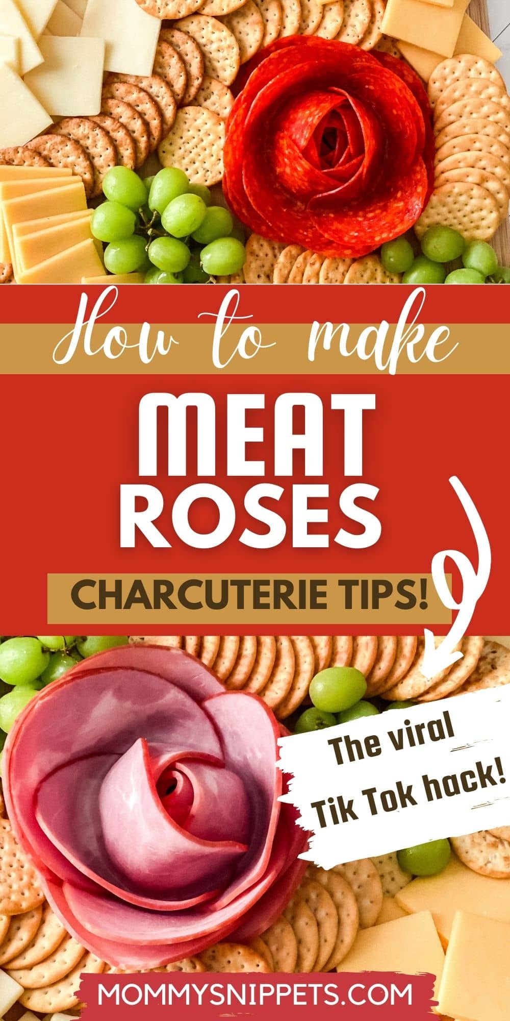 How to Wow Your Guests With Meat Roses on Your Charcuterie Board!- MommySnippets.com