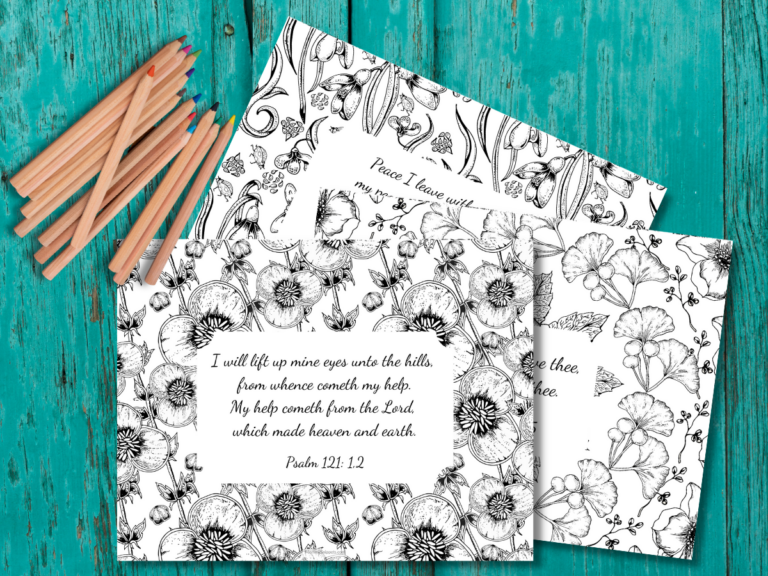 Free Printable Bible Verses On Scripture Coloring Pages for Adults