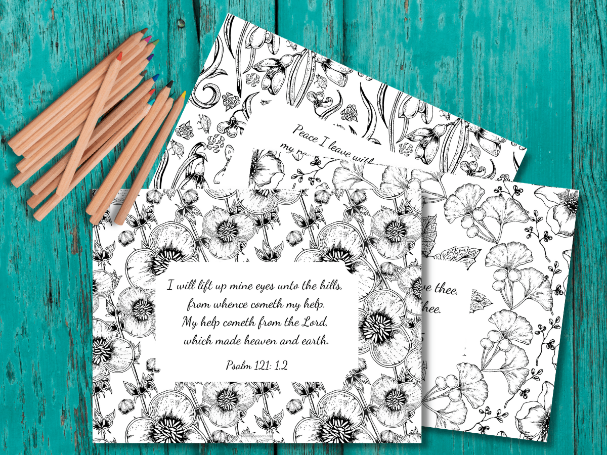 uplifting bible verses to encourage your spirit scripture coloring sheets