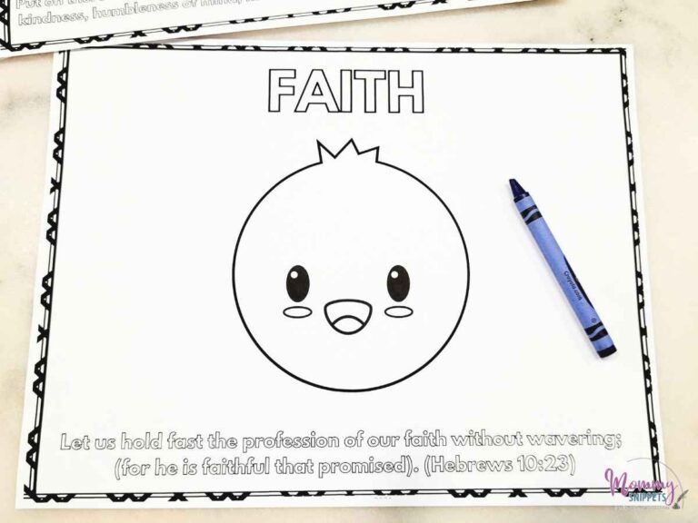 Get Your Free Fruit of The Spirit Coloring Page For Kids!