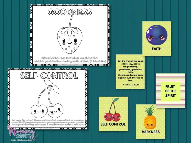 Free Fruit of the Spirit Printables – Fruit of The Spirit Coloring Pages