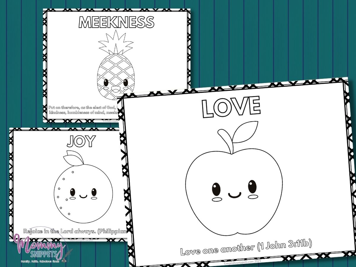 fruit of the spirit printables