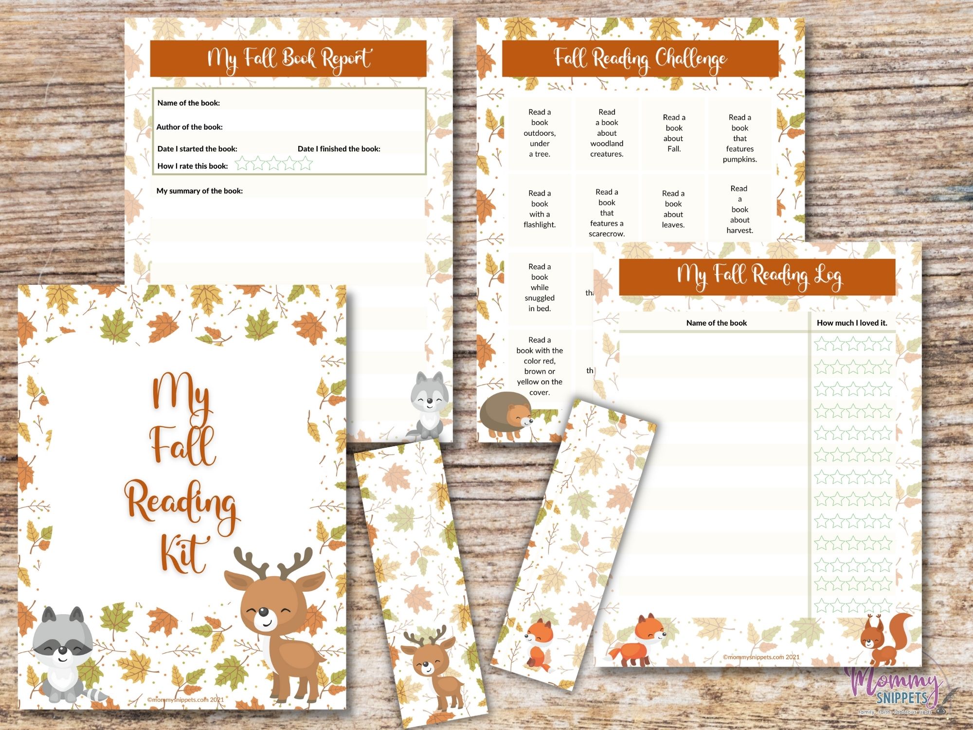 Make Fall Reading Fun: Free Printable Reading Challenge for Kids