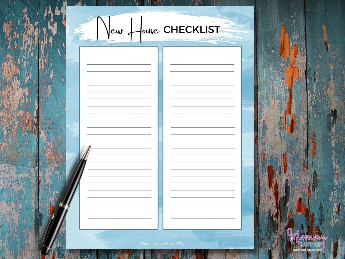 This New House Checklist Helps Moving to Your New Home Less Stressful