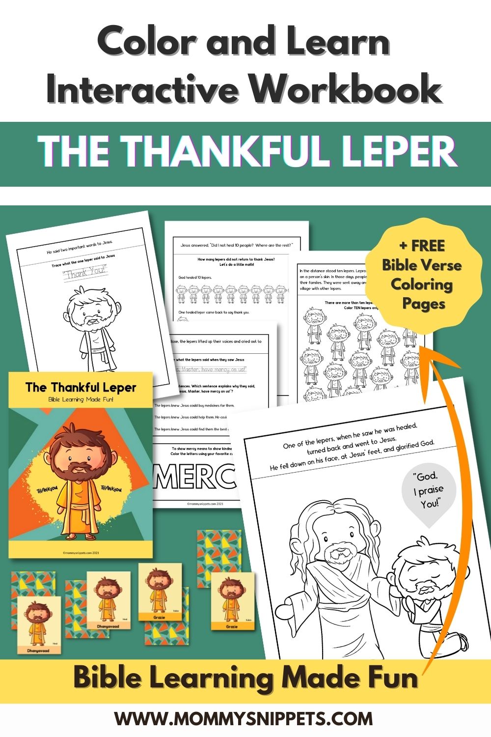 The Story of the Ten Lepers Helping Kids Embrace an Attitude of Gratitude- Free Printable Coloring Pages