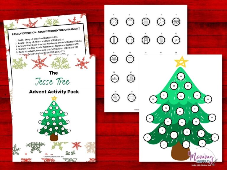 Celebrate Christ in the Holidays With a Jesse Tree Advent Countdown (Free Jesse Tree Ornaments Printable)