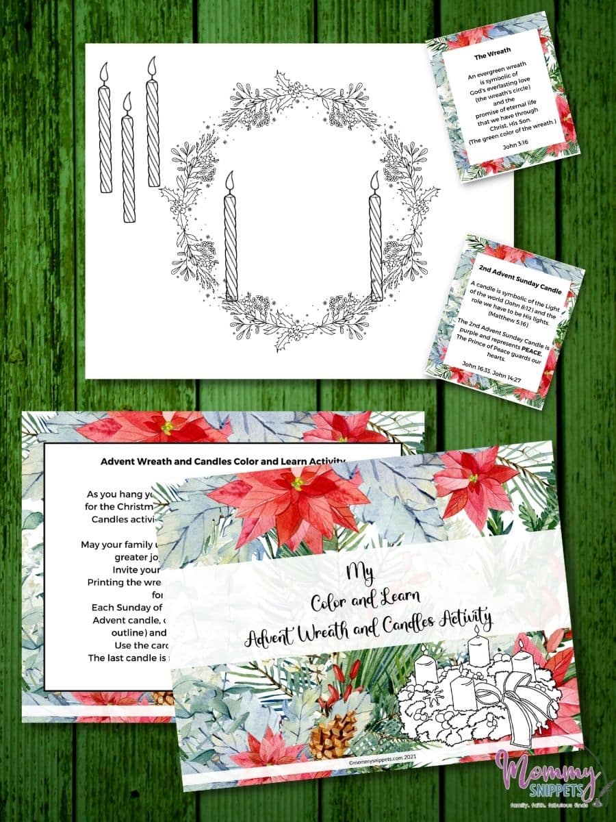 Printable Advent Wreath Coloring Page