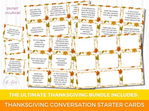 The Ultimate Family Activity Bundle Of Thanksgiving Printables